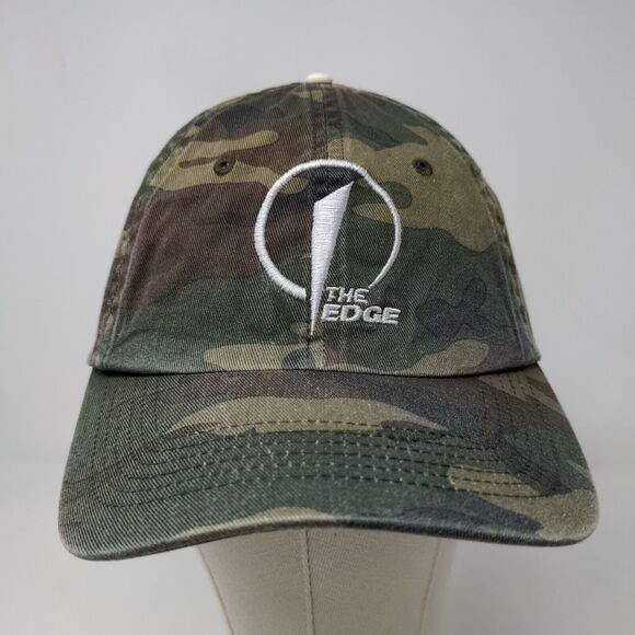 Port Authority Men's Strapback Camo Hat OSFA The Edge Embroidered Logo - Picture 2 of 11